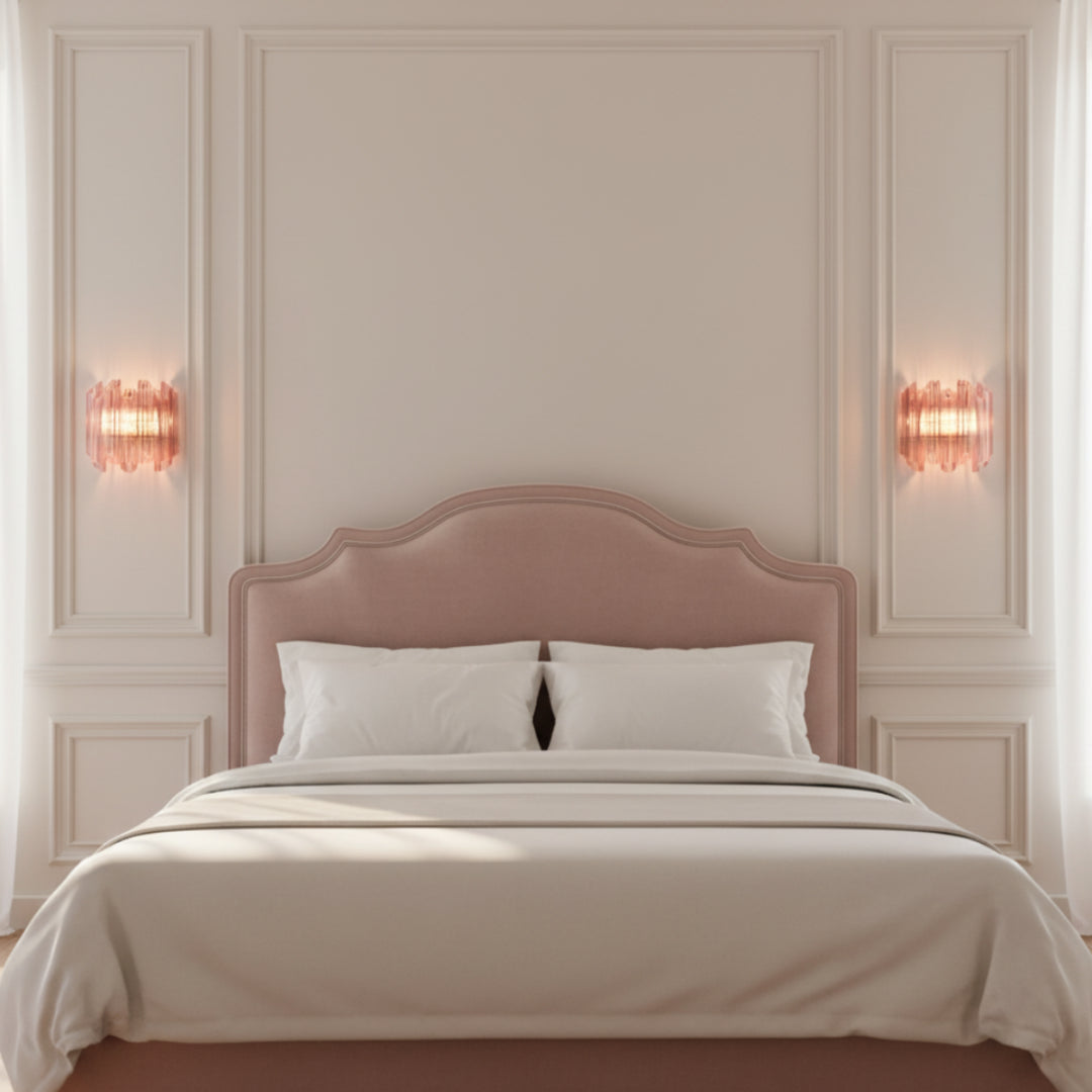 Palermo Pink Murano Glass Wall Light 3