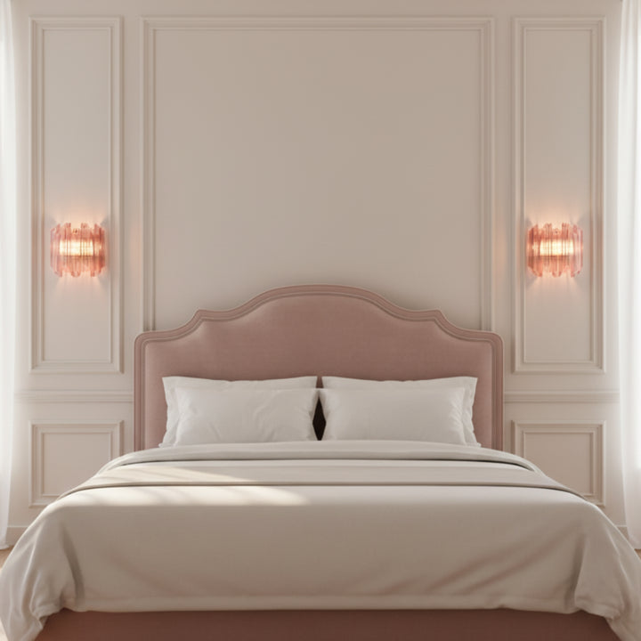 Palermo Pink Murano Glass Wall Light 3