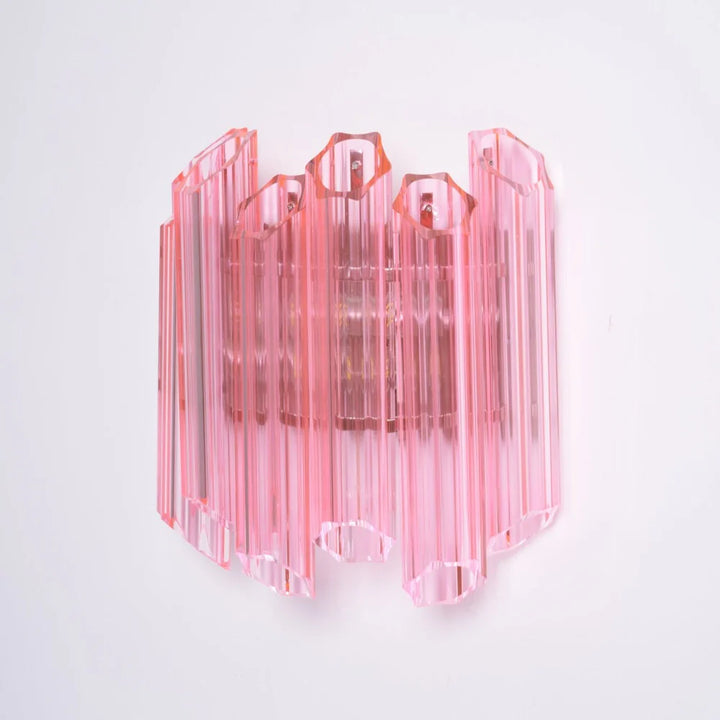Palermo Pink Murano Glass Wall Light 8