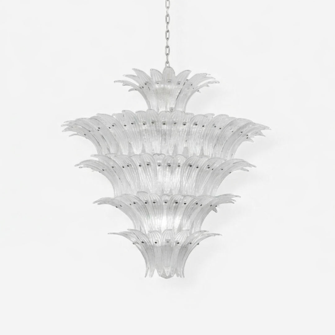 Palmette Murano Glass Chandelier