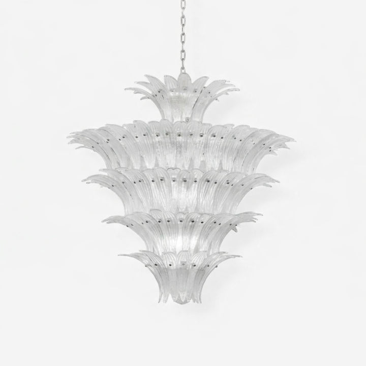 Palmette Murano Glass Chandelier