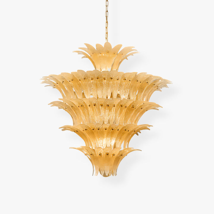 Palmette Murano Glass Chandelier 2