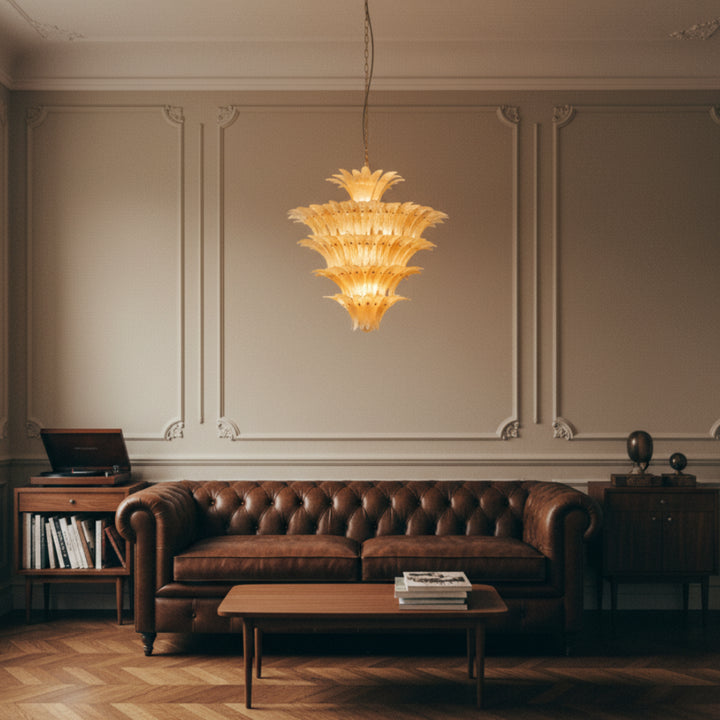 Palmette Murano Glass Chandelier 4