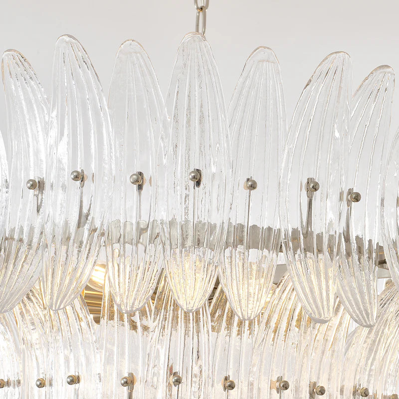 Palmette Murano Glass Chandelier 9