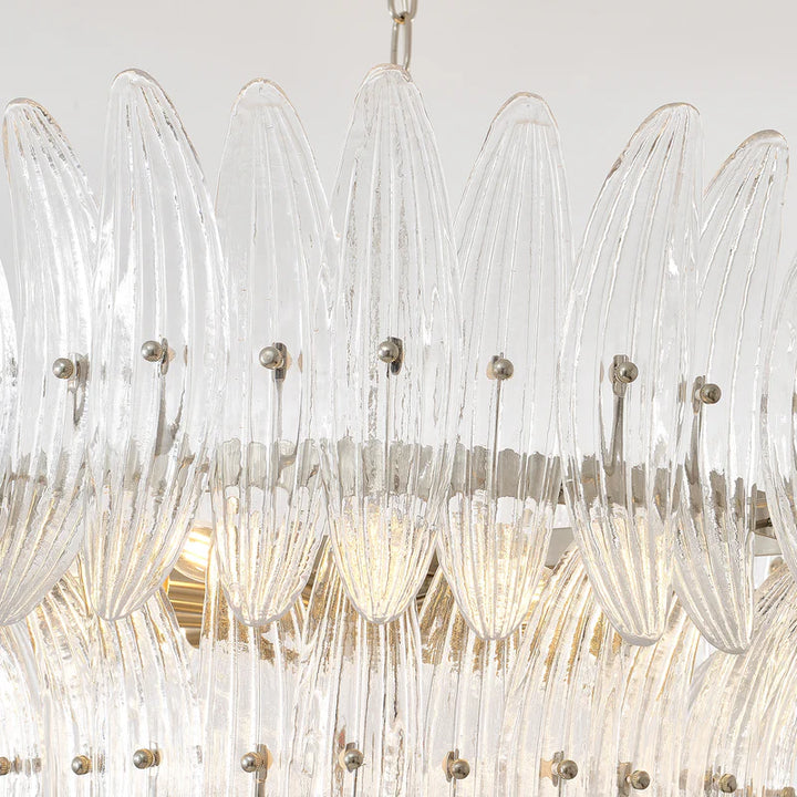 Palmette Murano Glass Chandelier 9