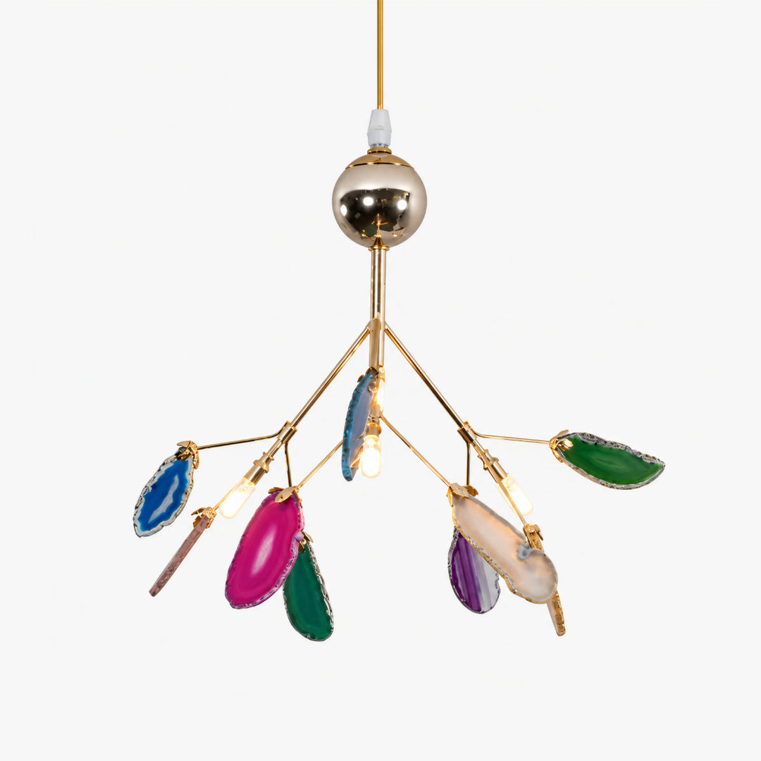 Pavera Agate Sputnik Chandelier 16