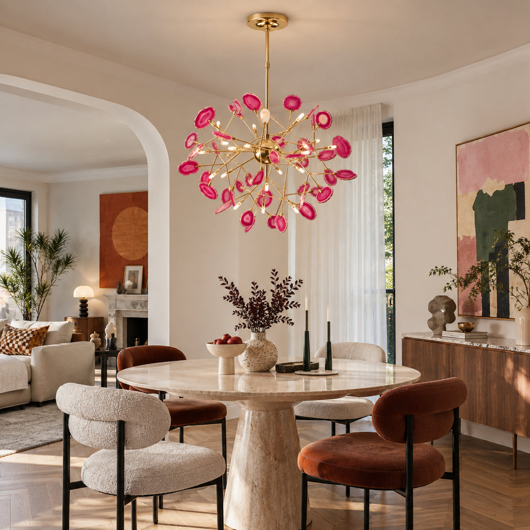 Pavera Agate Sputnik Chandelier 4