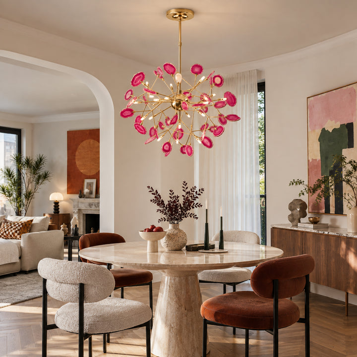 Pavera Agate Sputnik Chandelier 4
