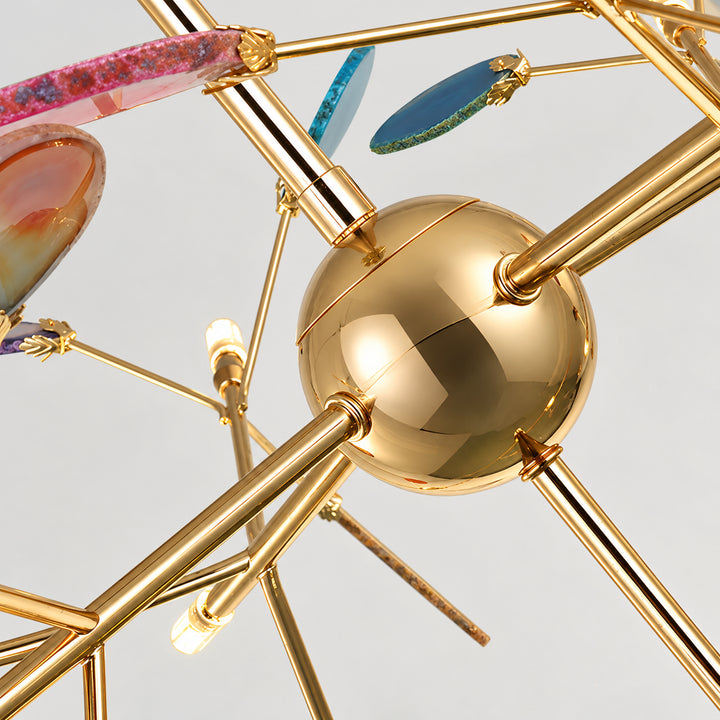 Pavera Agate Sputnik Chandelier 5