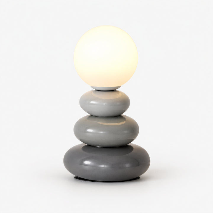 Pebloria Stacked Pebble Table Lamp 1