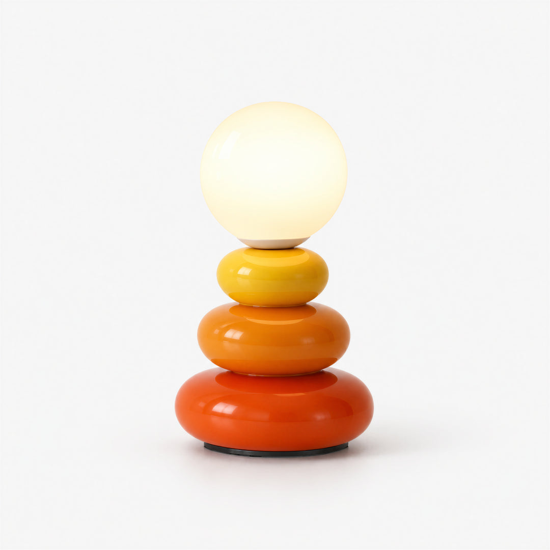 Pebloria Stacked Pebble Table Lamp 12
