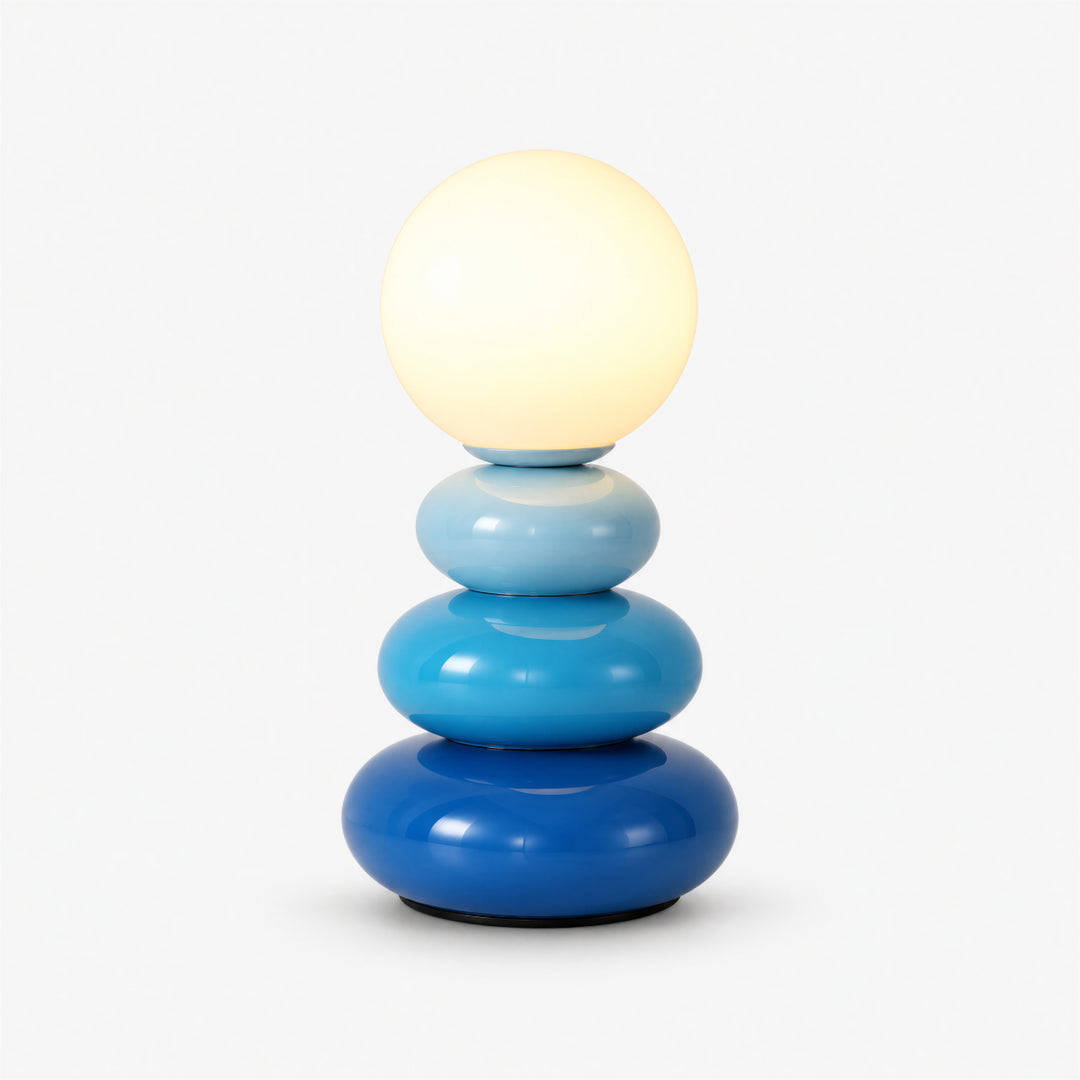Pebloria Stacked Pebble Table Lamp 13