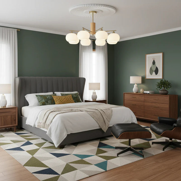 Persimmon Glass Chandeliers 12