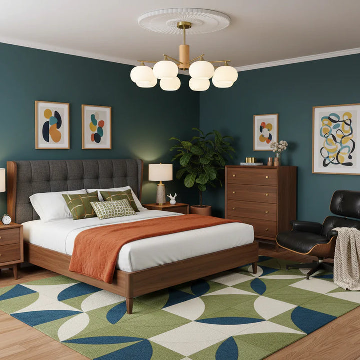 Persimmon Glass Chandeliers 14