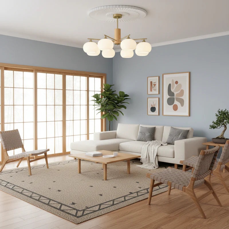 Persimmon Glass Chandeliers 15