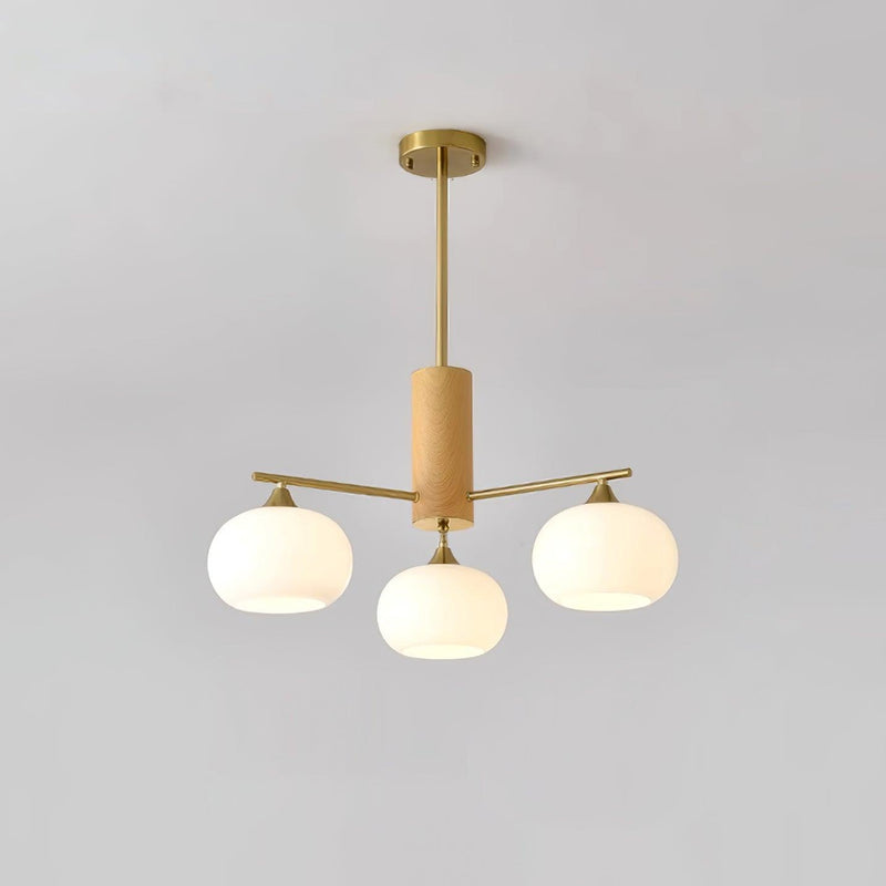 Persimmon Glass Chandeliers 2