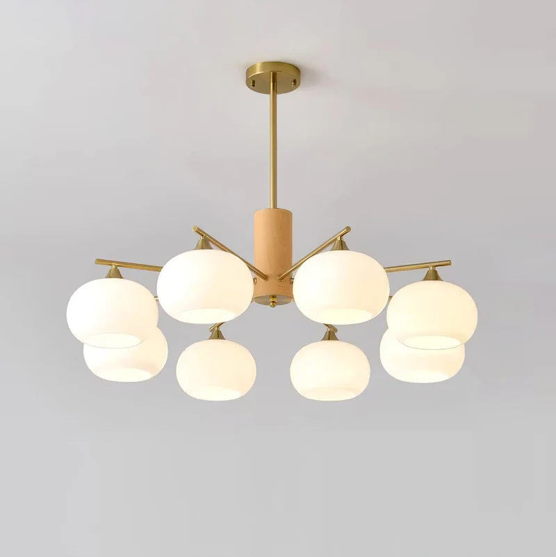 Persimmon Glass Chandeliers 5