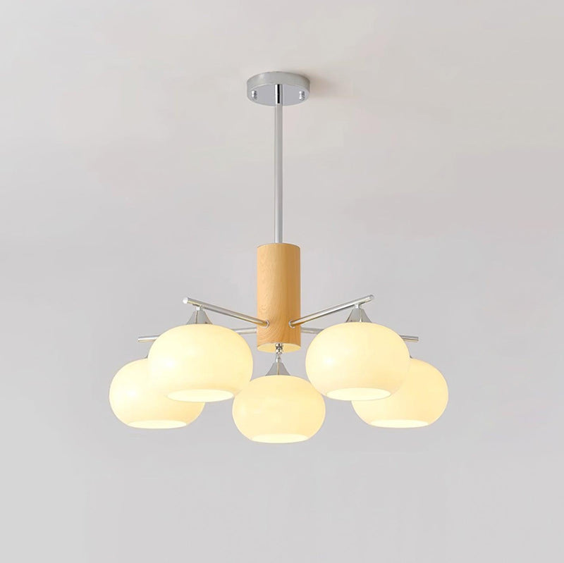 Persimmon Glass Chandeliers 7