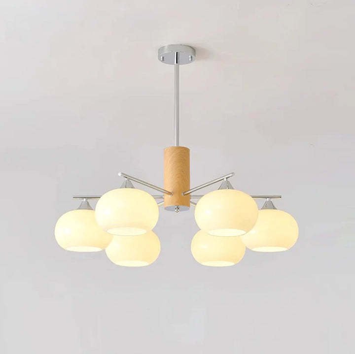 Persimmon Glass Chandeliers 8