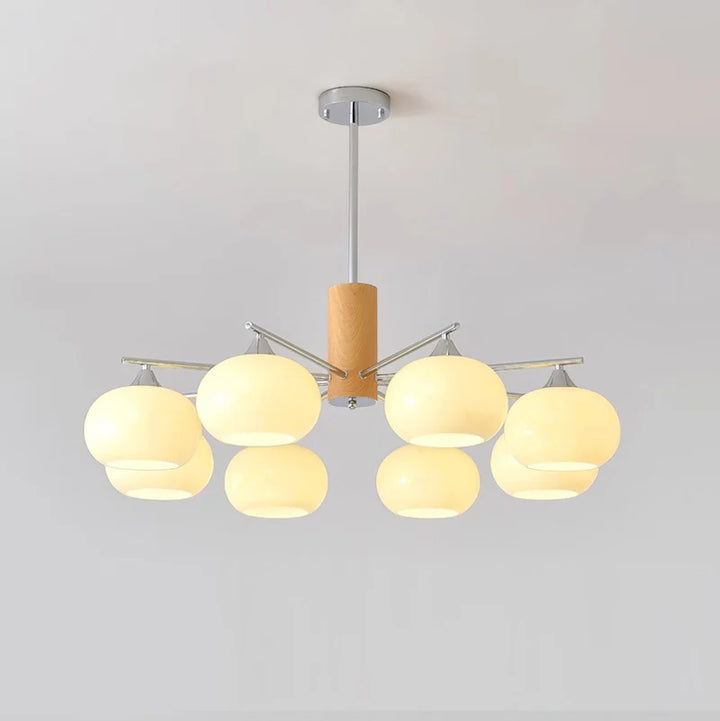 Persimmon Glass Chandeliers 9