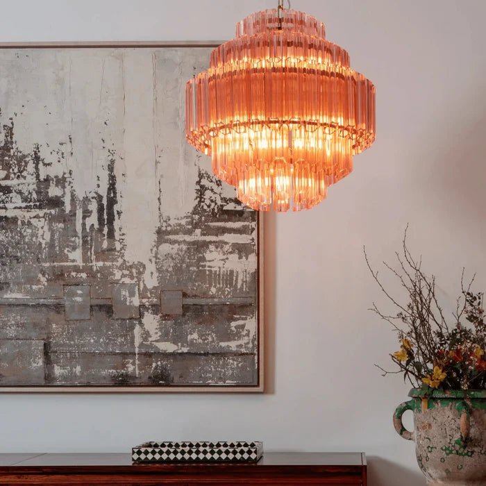 Pink Grande Palermo Chandelier 2