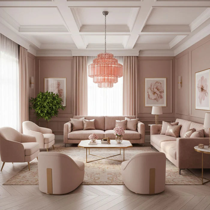 Pink Grande Palermo Chandelier 4