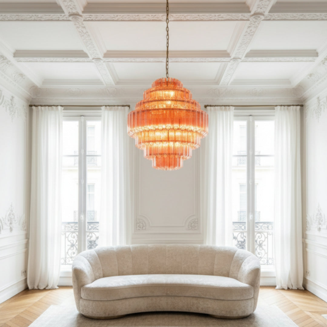 Pink Grande Palermo Chandelier 6
