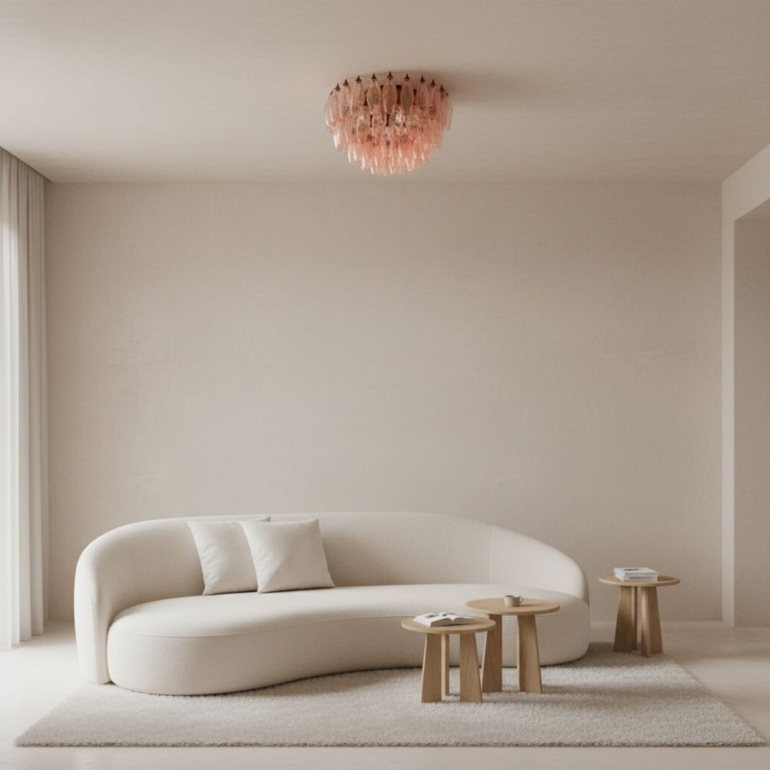 Poliedri Murano Glass Ceiling Lamp 2