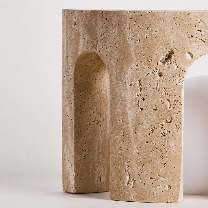 Portara Travertine Table Lamp 7