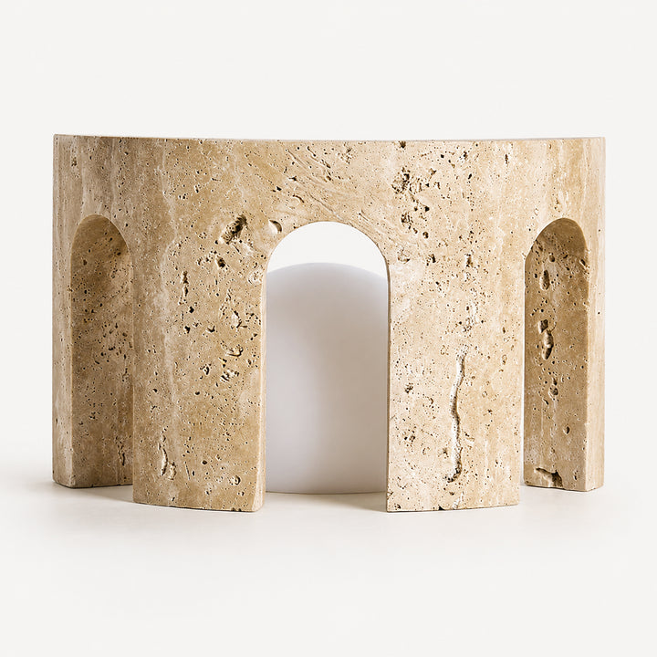 Portara Travertine Table Lamp 8