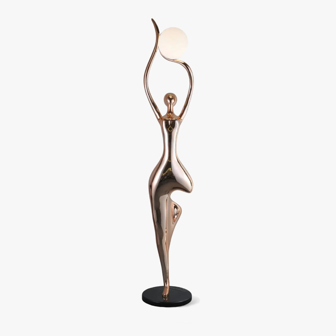 Pose Yoga Sculpture Floor Lamp 1
