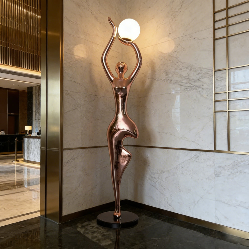 Pose Yoga Sculpture Floor Lamp 11
