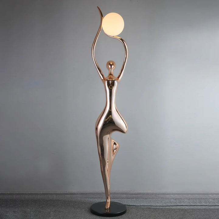 Pose Yoga Sculpture Floor Lamp 4