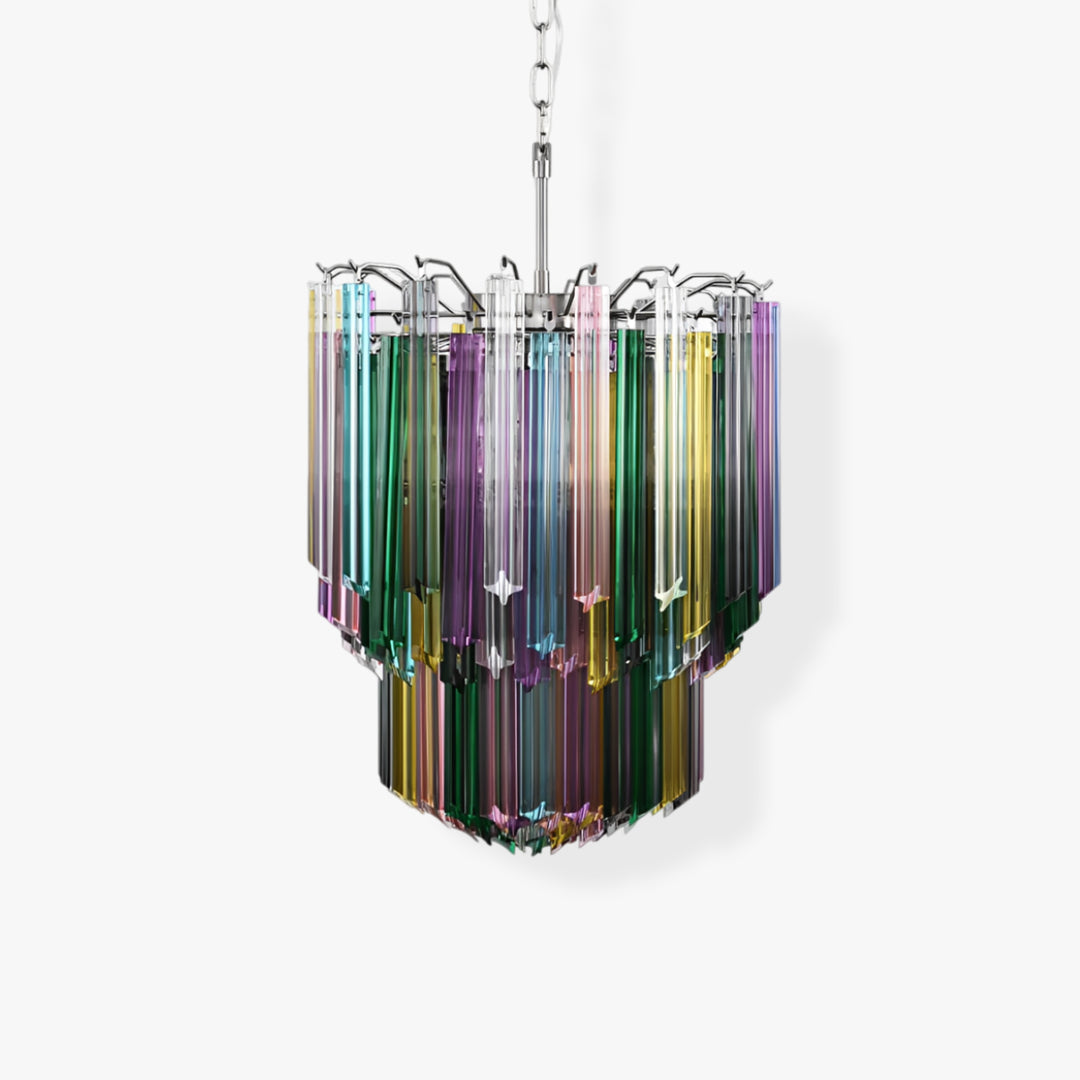 Prismatic Murano Glass Chandelier 1
