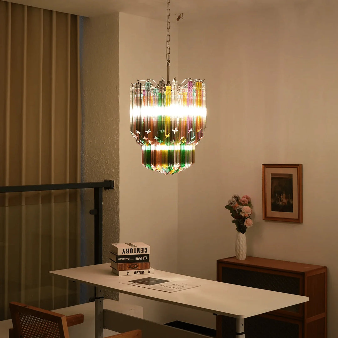 Prismatic Murano Glass Chandelier 2