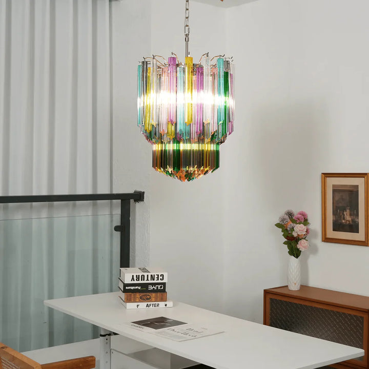 Prismatic Murano Glass Chandelier 4