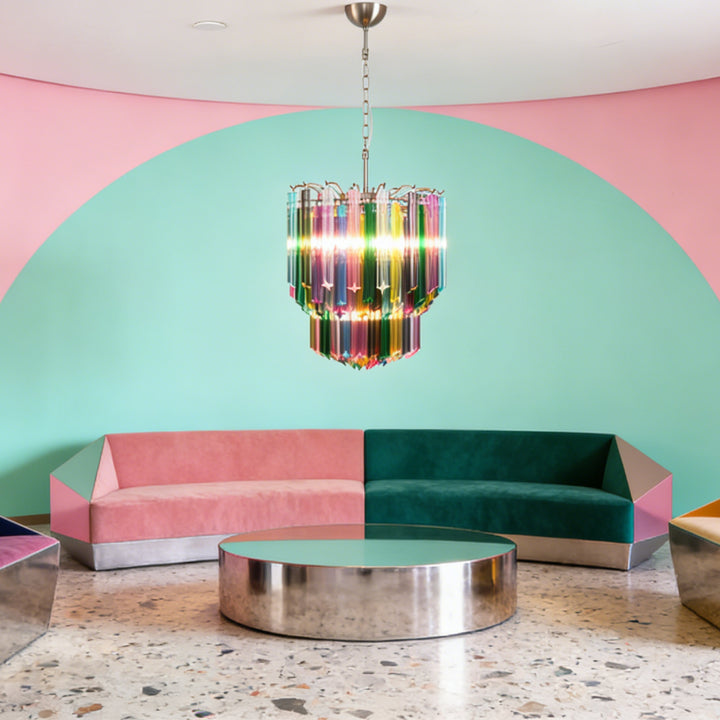 Prismatic Murano Glass Chandelier 6