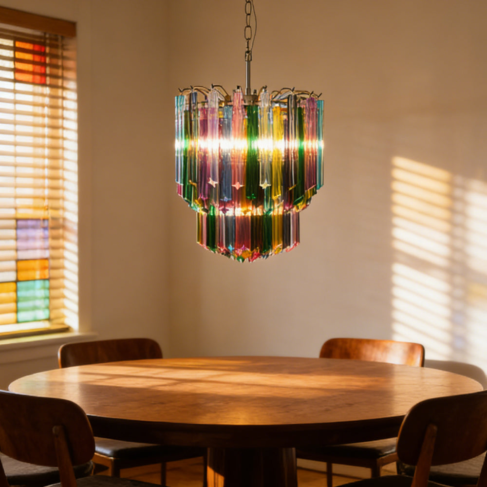 Prismatic Murano Glass Chandelier 7
