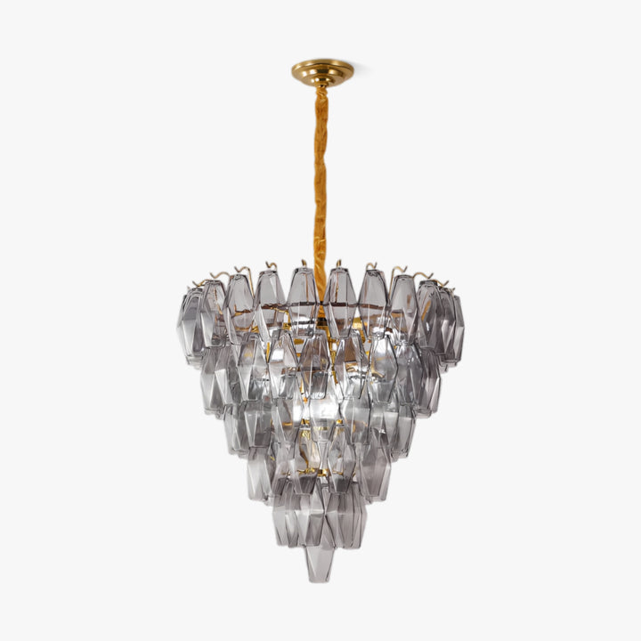 Prismatic Smoke Gray Chandelier 1