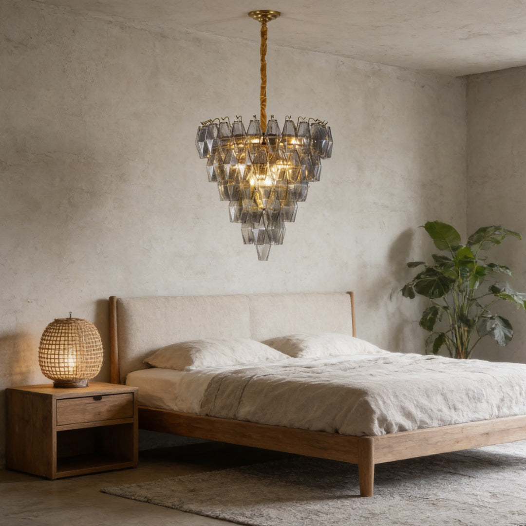 Prismatic Smoke Gray Chandelier 4