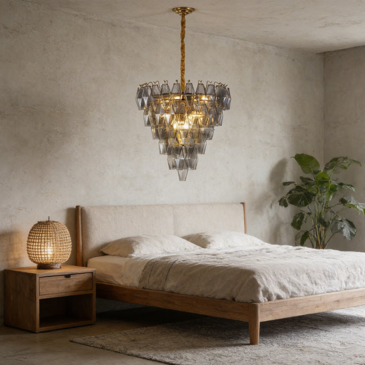 Prismatic Smoke Gray Chandelier 4