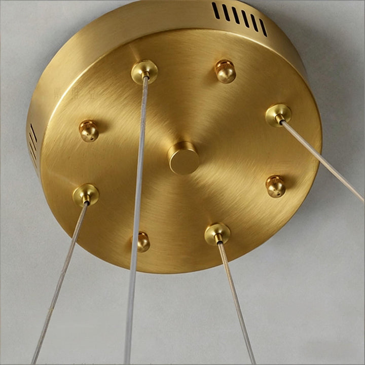 Qatar Alabaster Halo Chandelier 3