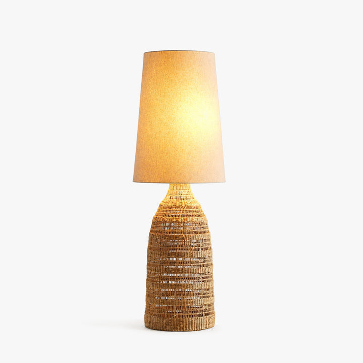 Ravlena Woven Rattan Floor Lamp 7