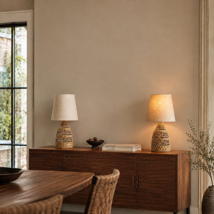 Ravlena Woven Rattan Table Lamp 6