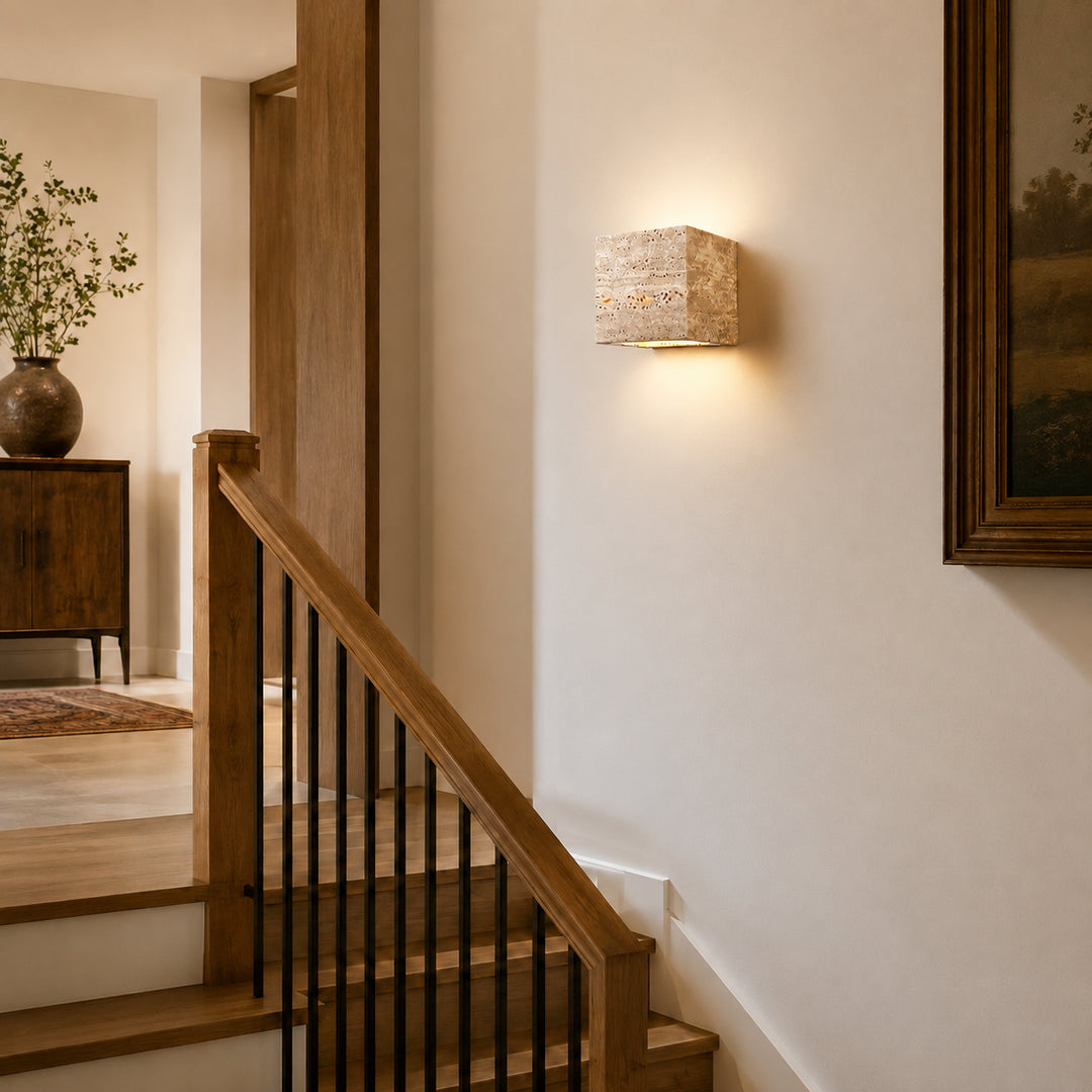 Ravolune Stone Cube Wall Lamp 2