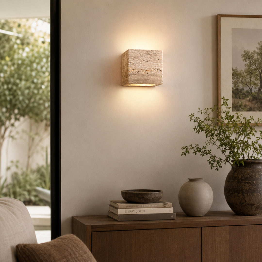 Ravolune Stone Cube Wall Lamp 3