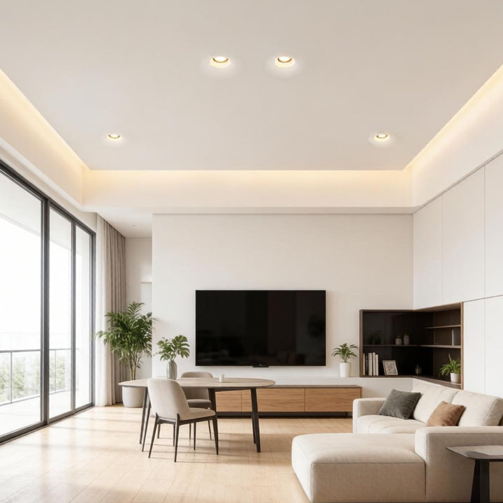 Recessed Circle Plaster Ceiling Lamp