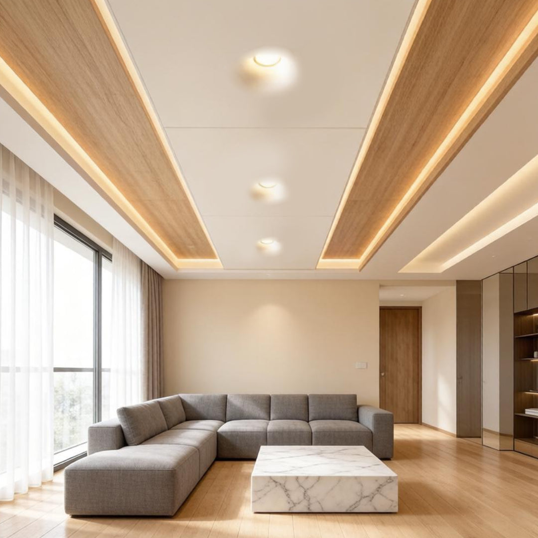 Recessed Circle Plaster Ceiling Lamp