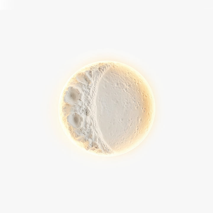 Recessed Lunar Crater Plaster Sconce 1