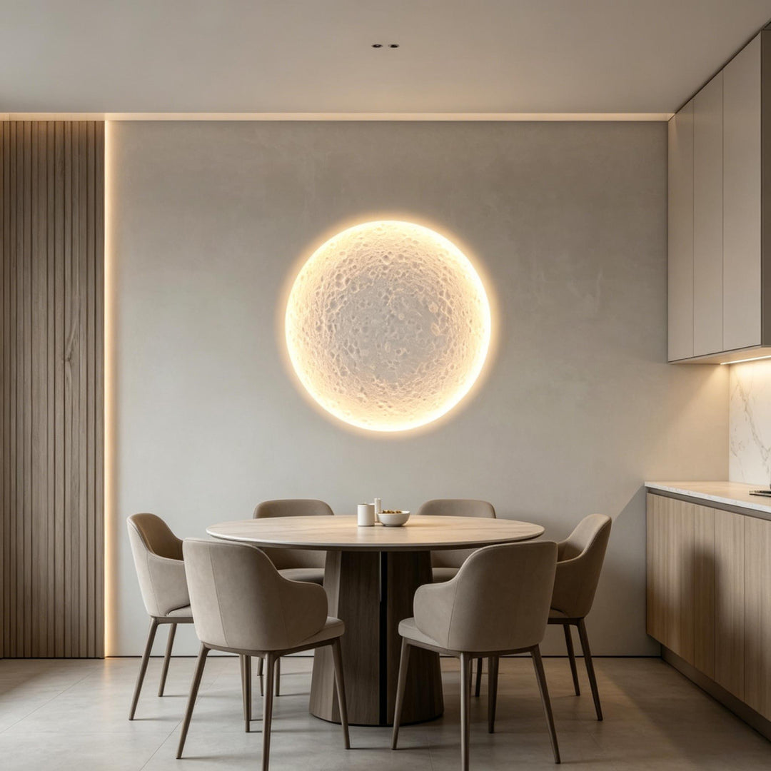 Recessed Lunar Plaster Wall Sconce 2